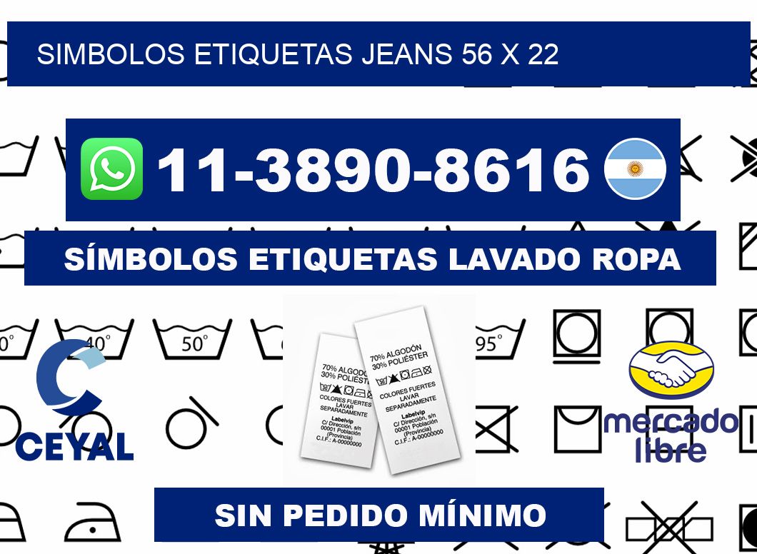 SIMBOLOS ETIQUETAS JEANS 56 x 22