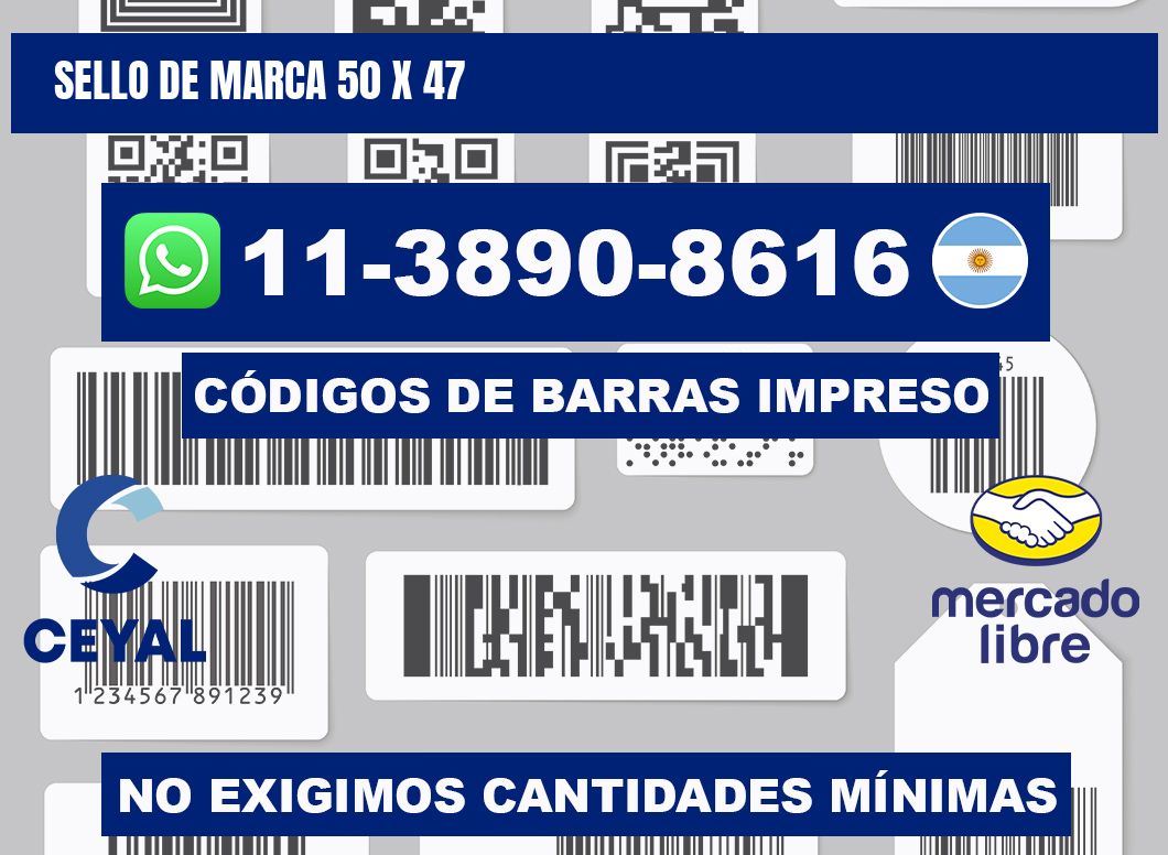 Sello de marca 50 x 47