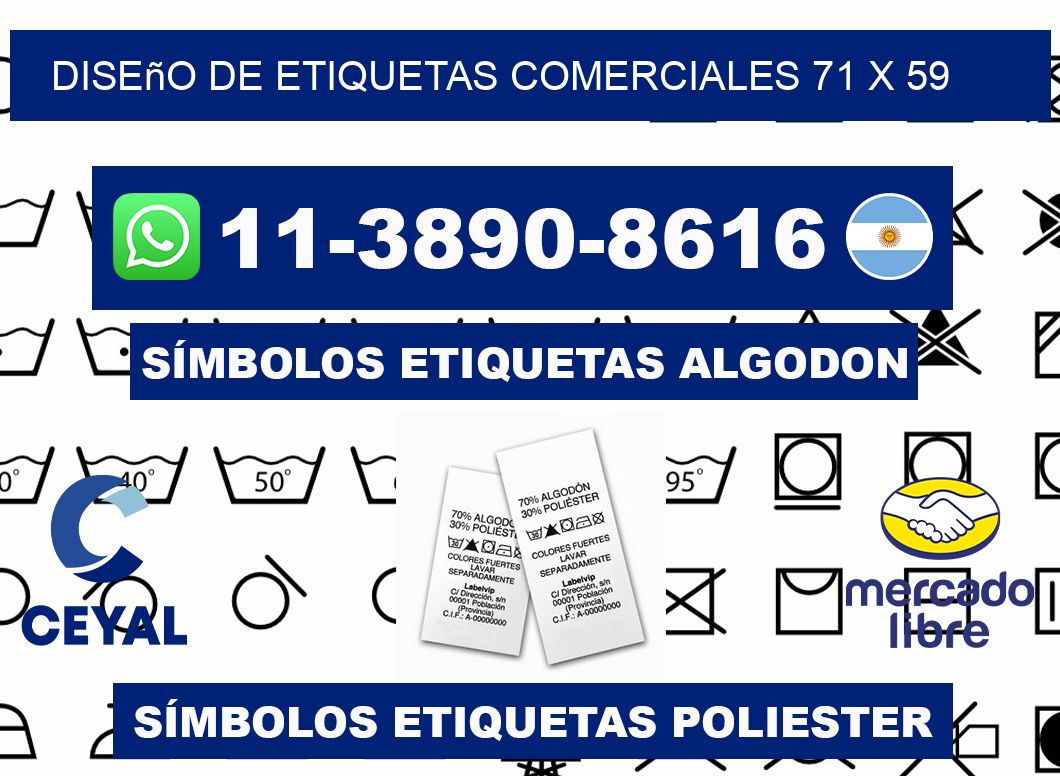diseño de etiquetas comerciales 71 x 59