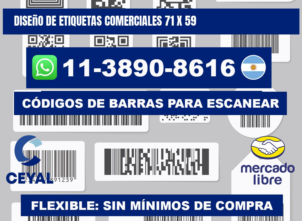 diseño de etiquetas comerciales 71 x 59