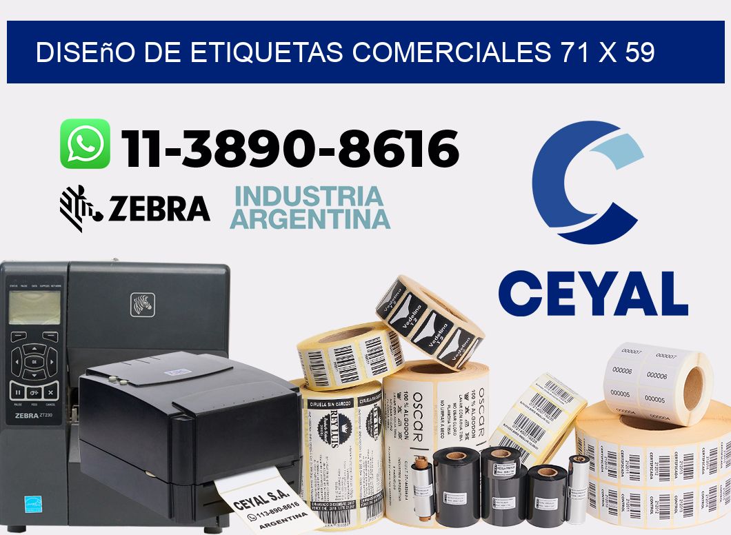diseño de etiquetas comerciales 71 x 59