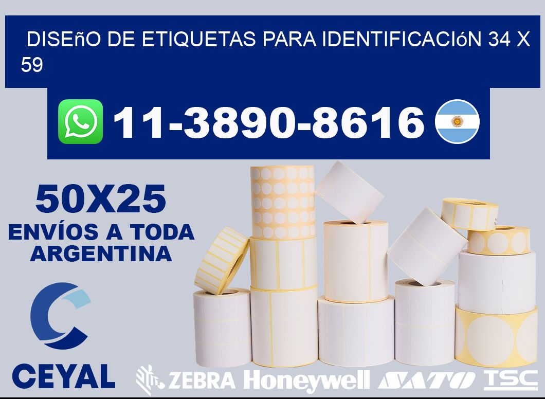 diseño de etiquetas para identificación 34 x 59