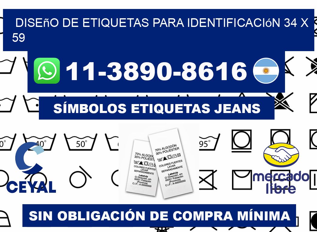 diseño de etiquetas para identificación 34 x 59