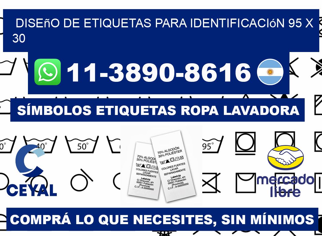 diseño de etiquetas para identificación 95 x 30