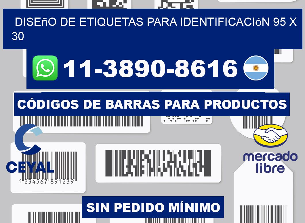 diseño de etiquetas para identificación 95 x 30