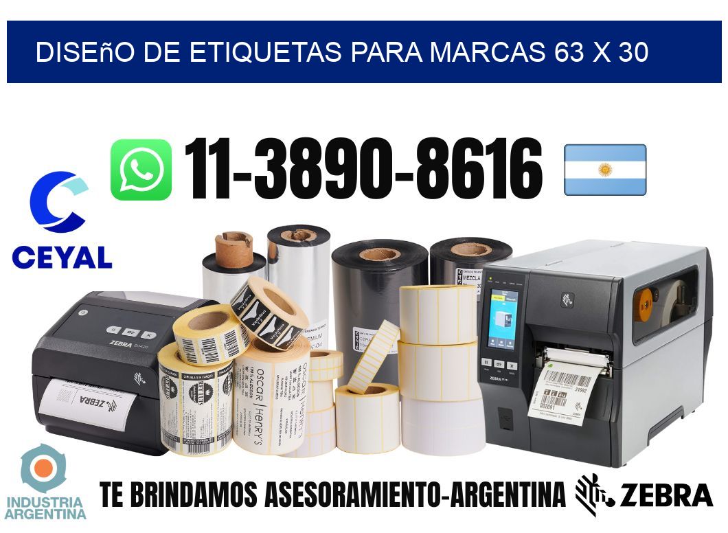 diseño de etiquetas para marcas 63 x 30