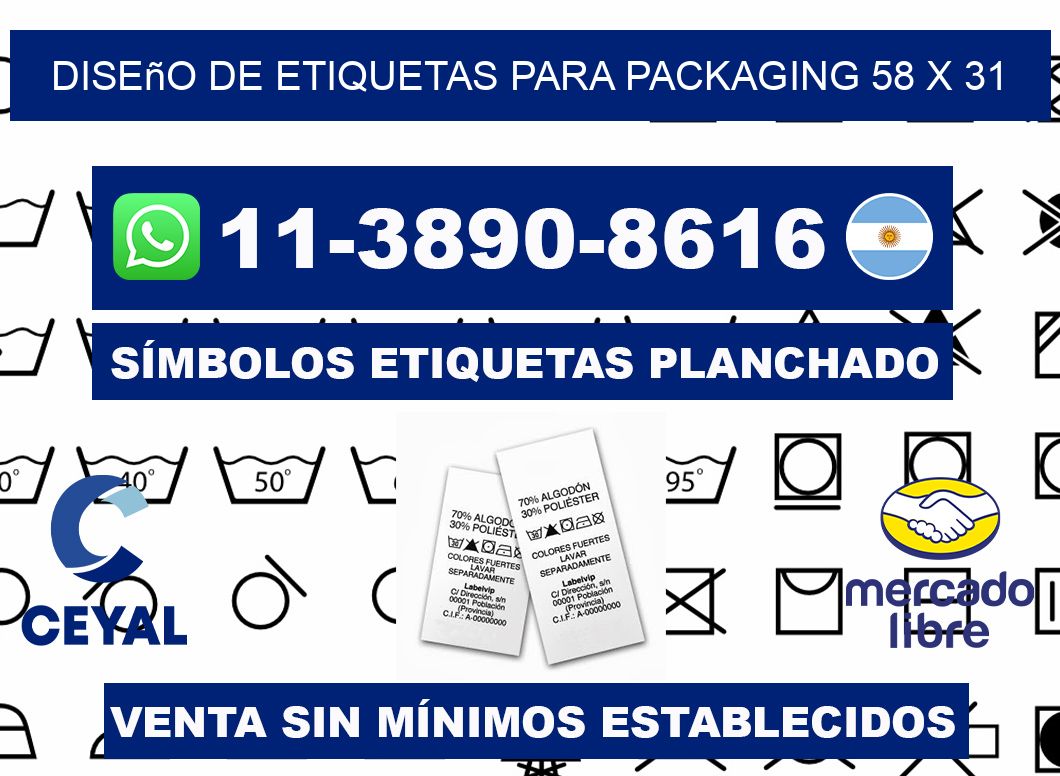 diseño de etiquetas para packaging 58 x 31