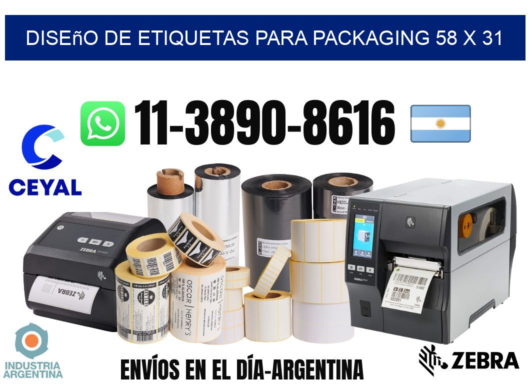 diseño de etiquetas para packaging 58 x 31