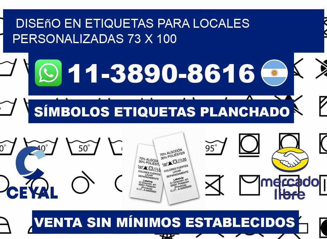 diseño en etiquetas para locales personalizadas 73 x 100