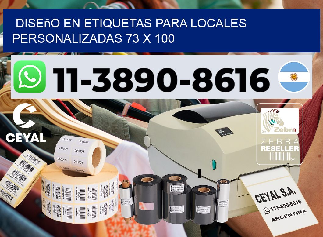 diseño en etiquetas para locales personalizadas 73 x 100