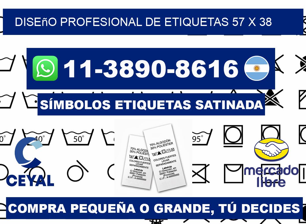 diseño profesional de etiquetas 57 x 38