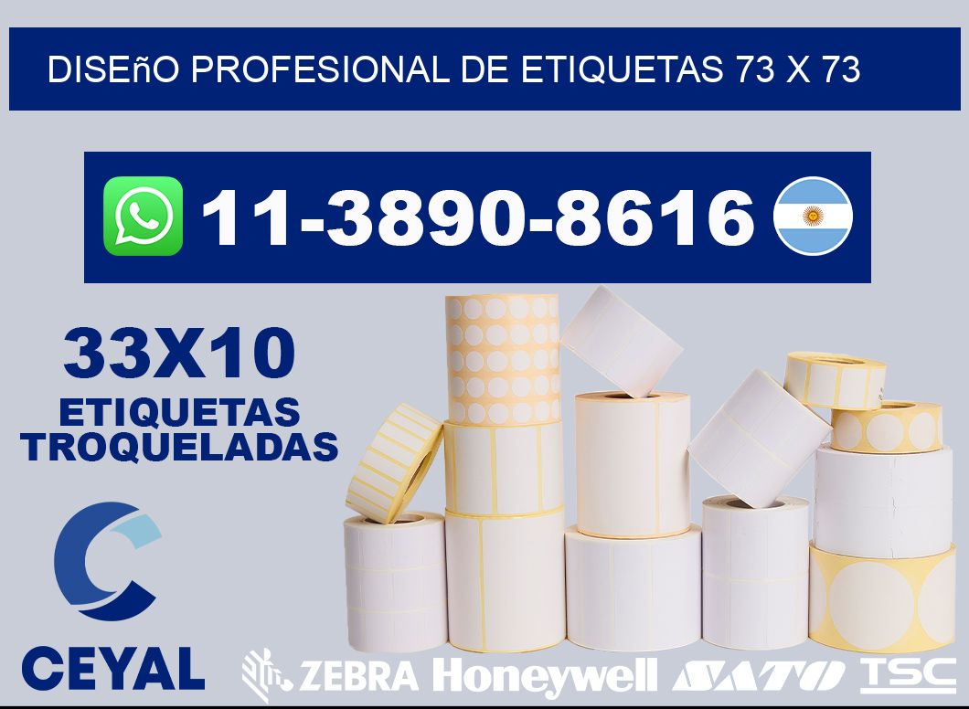 diseño profesional de etiquetas 73 x 73