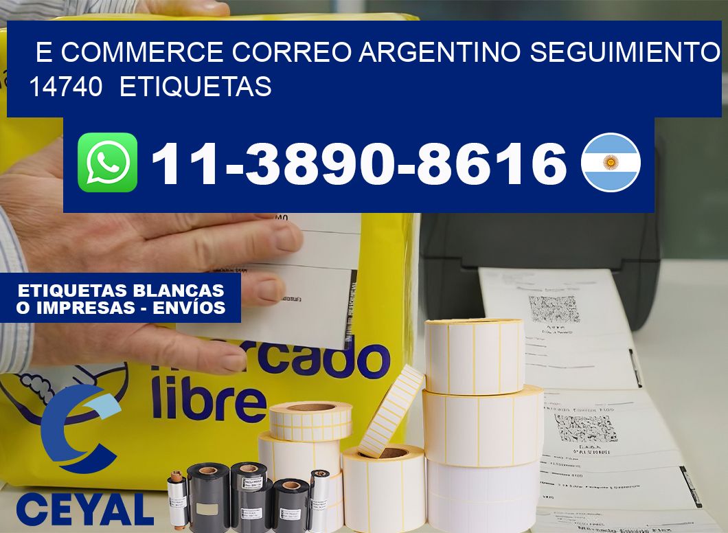 E commerce correo argentino Seguimiento 14740  etiquetas