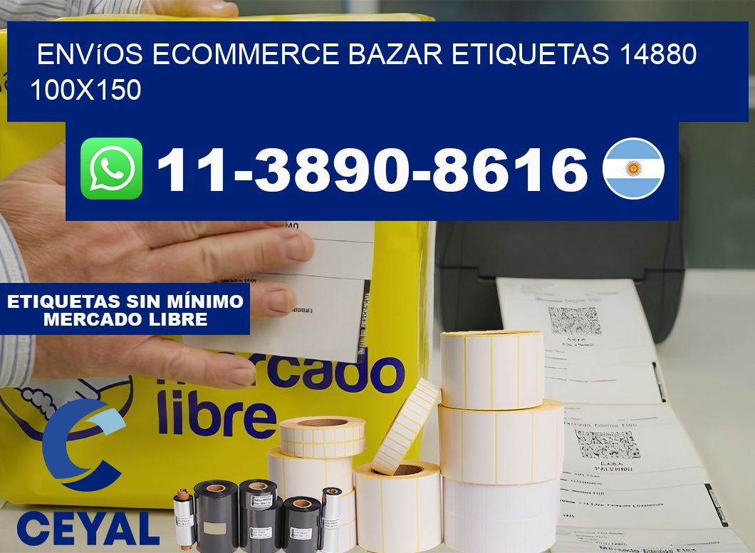 Envíos Ecommerce bazar etiquetas 14880 100×150