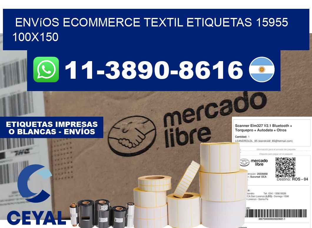 Envíos Ecommerce textil etiquetas 15955 100x150