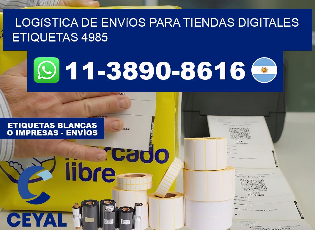 Logística de envíos para tiendas digitales  etiquetas 4985