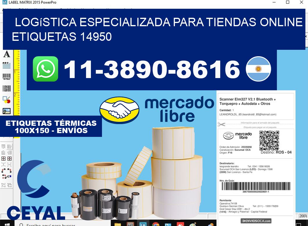Logística especializada para tiendas online etiquetas 14950