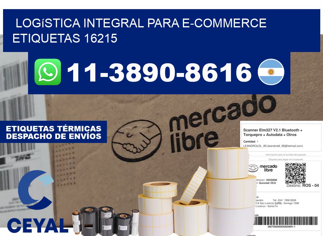 Logística integral para e-commerce  etiquetas 16215