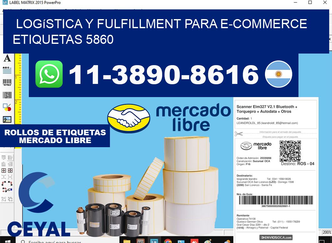 Logística y fulfillment para e-commerce  etiquetas 5860