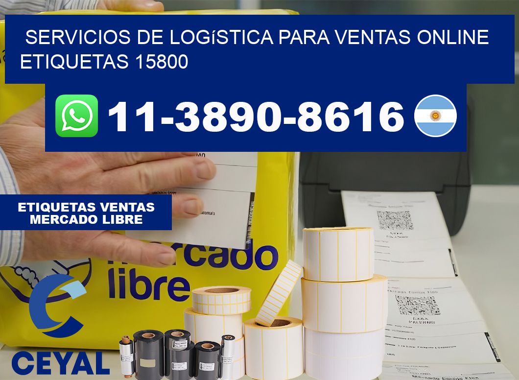 Servicios de logística para ventas online  etiquetas 15800