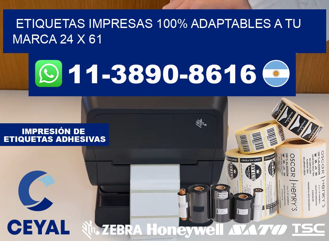 etiquetas impresas 100% adaptables a tu marca 24 x 61