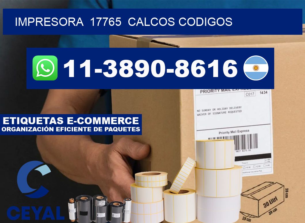 impresora  17765  calcos codigos