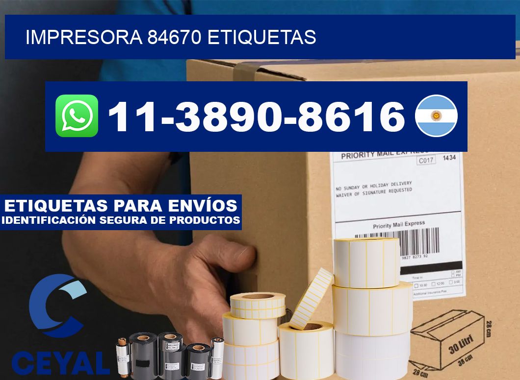 impresora 84670 etiquetas