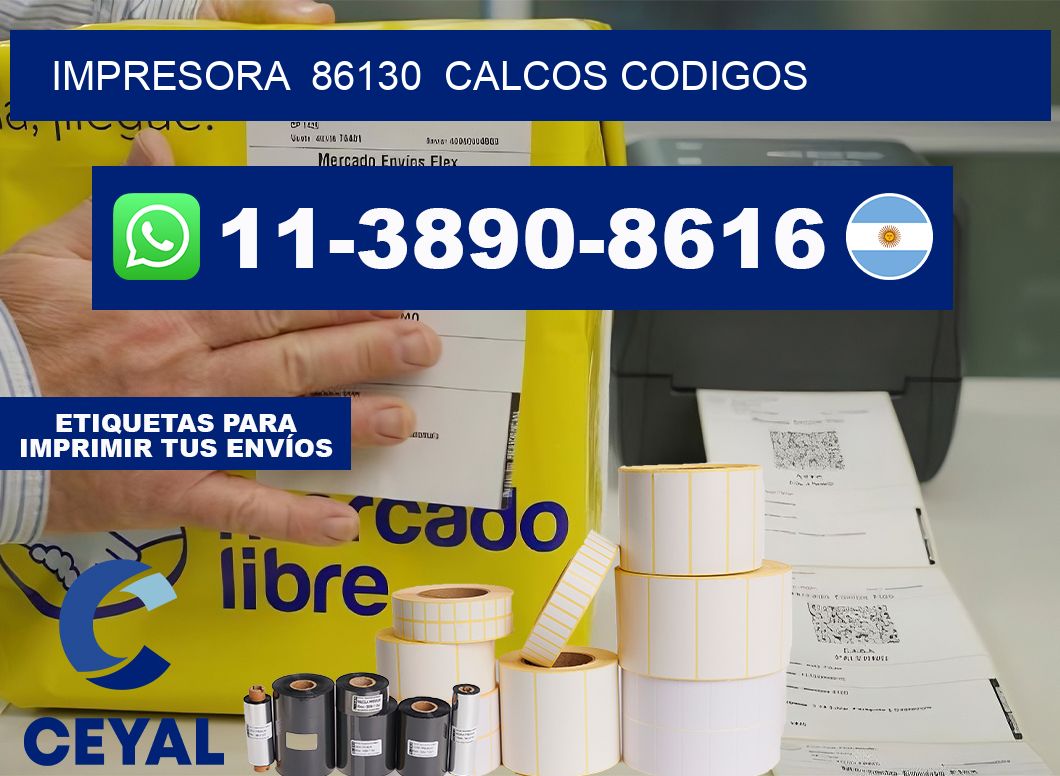 impresora  86130  calcos codigos