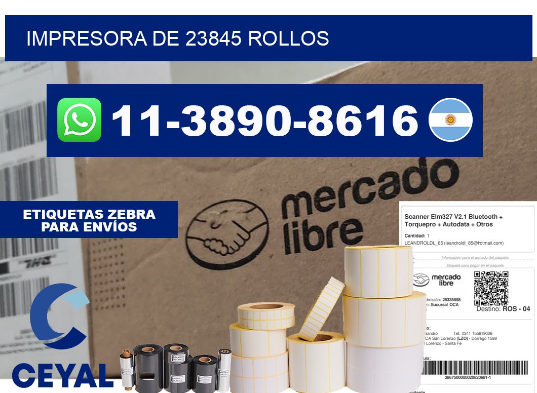 impresora de 23845 rollos