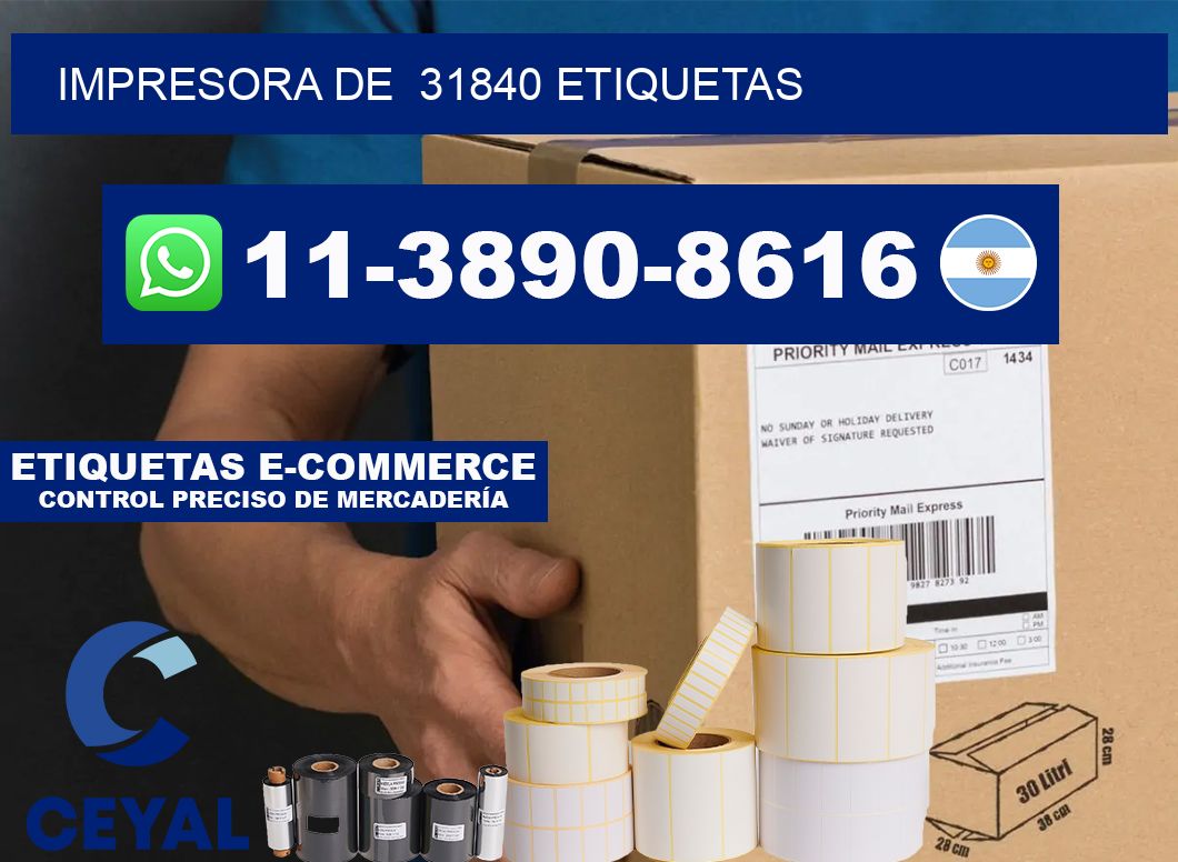impresora de  31840 etiquetas