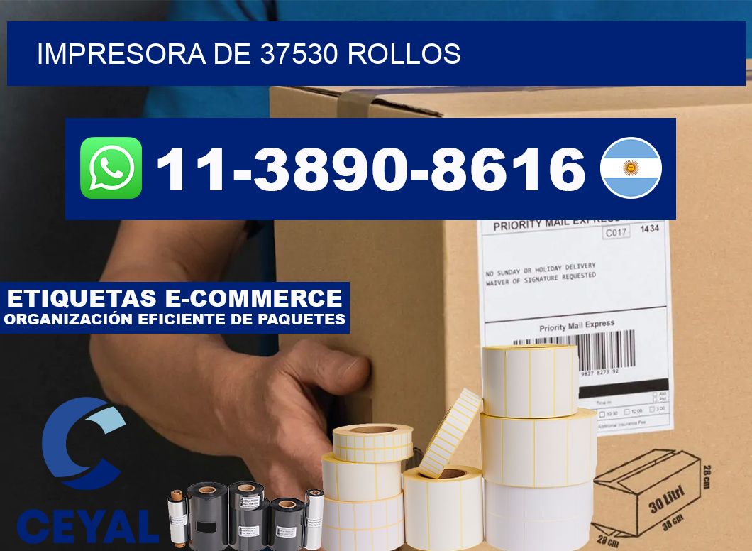 impresora de 37530 rollos