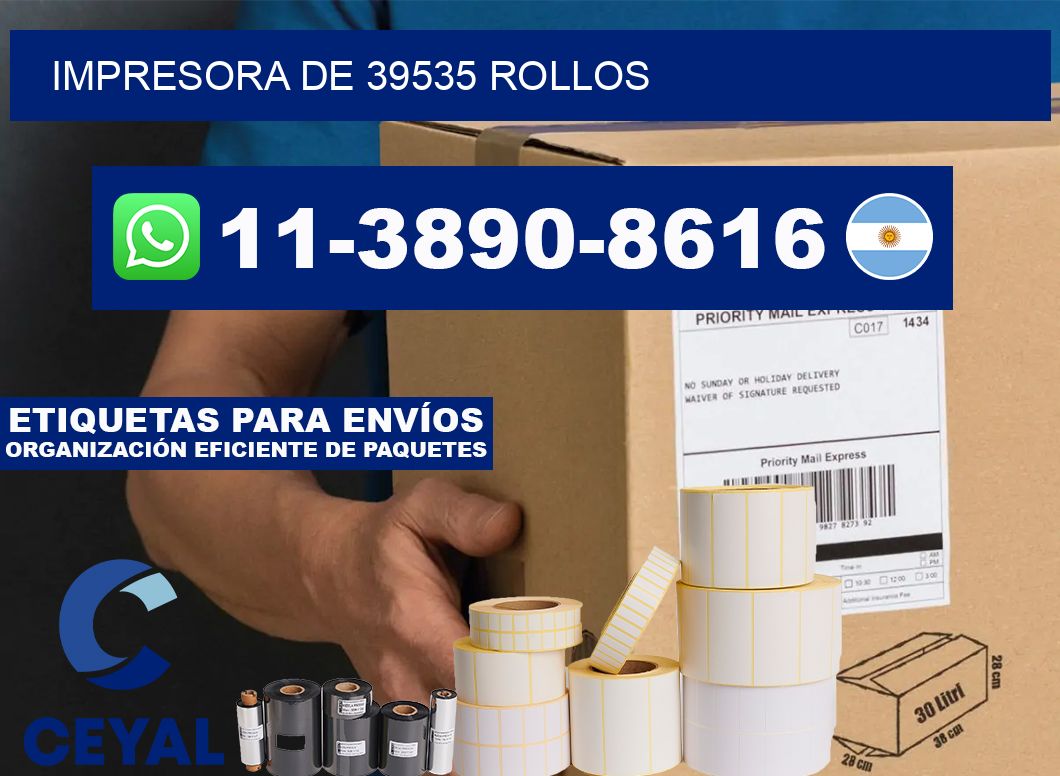 impresora de 39535 rollos