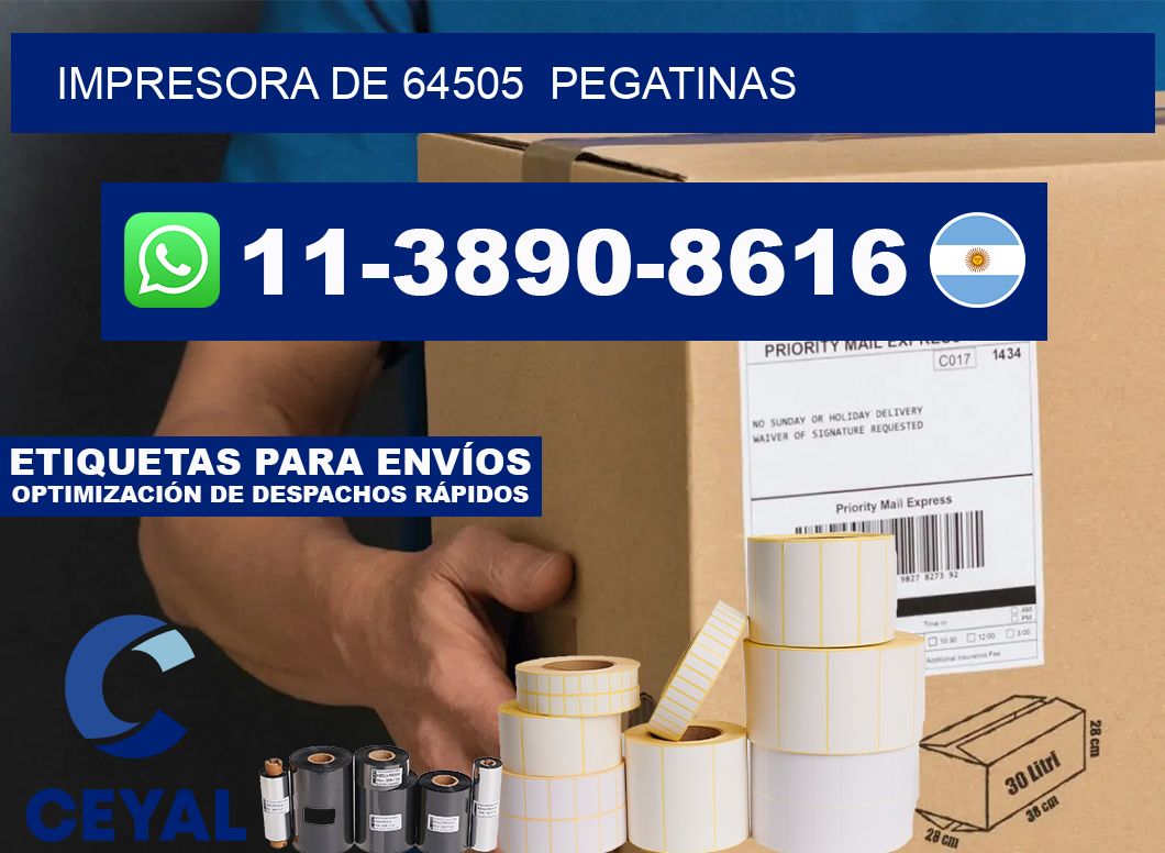 impresora de 64505  pegatinas