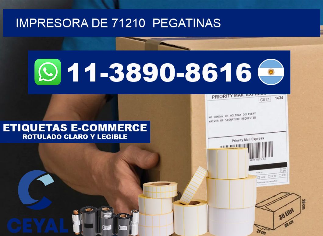 impresora de 71210  pegatinas