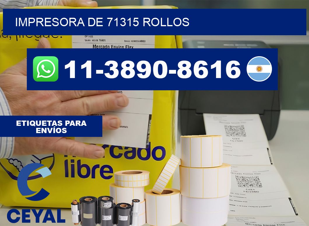 impresora de 71315 rollos