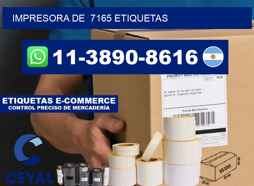 impresora de  7165 etiquetas