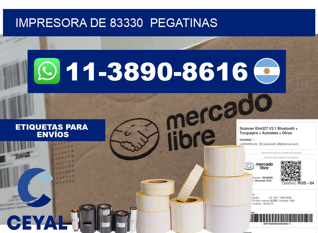 impresora de 83330  pegatinas