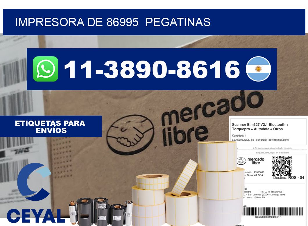 impresora de 86995  pegatinas