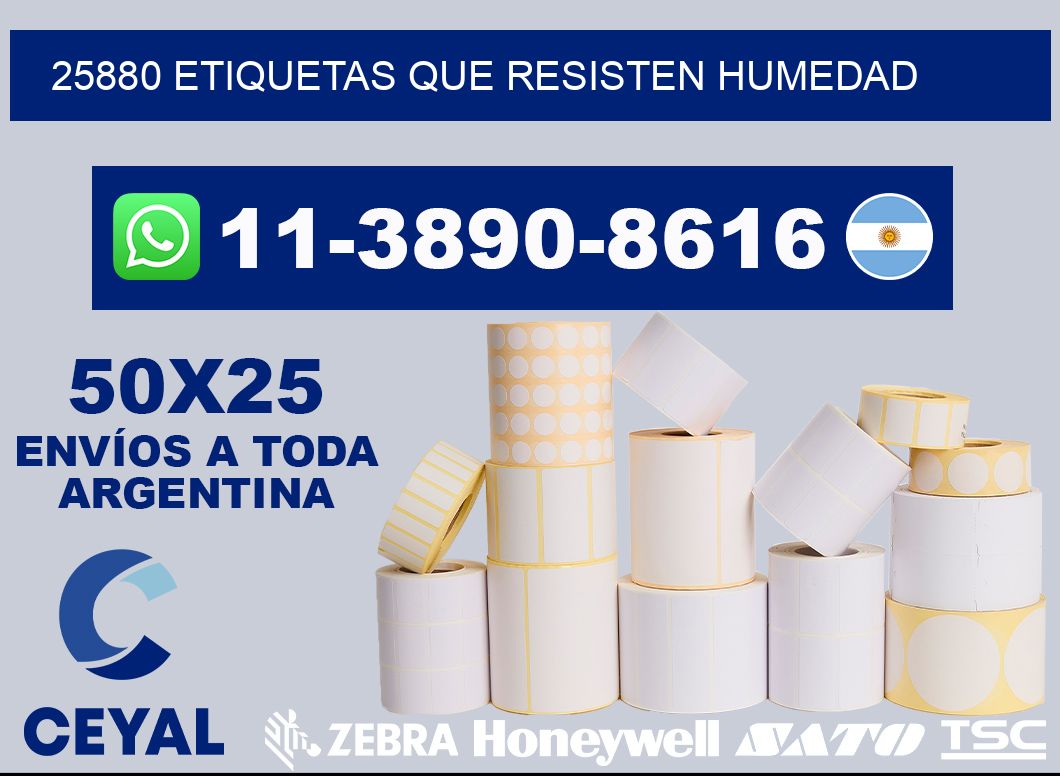 25880 etiquetas que resisten humedad