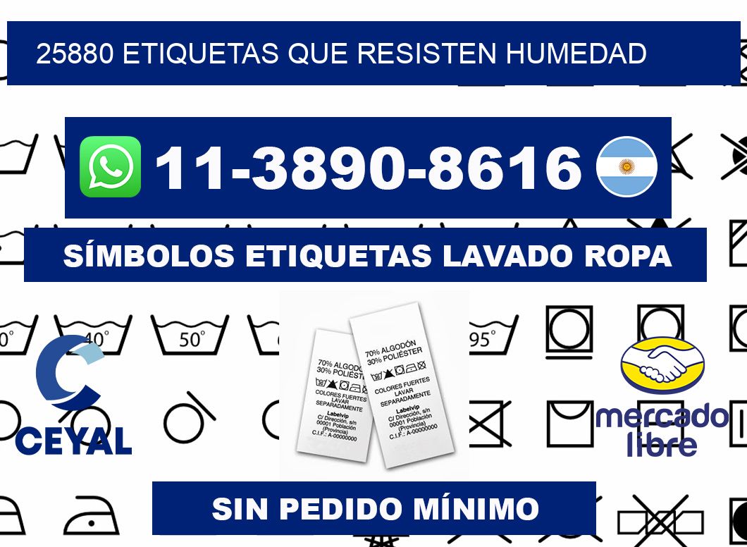 25880 etiquetas que resisten humedad