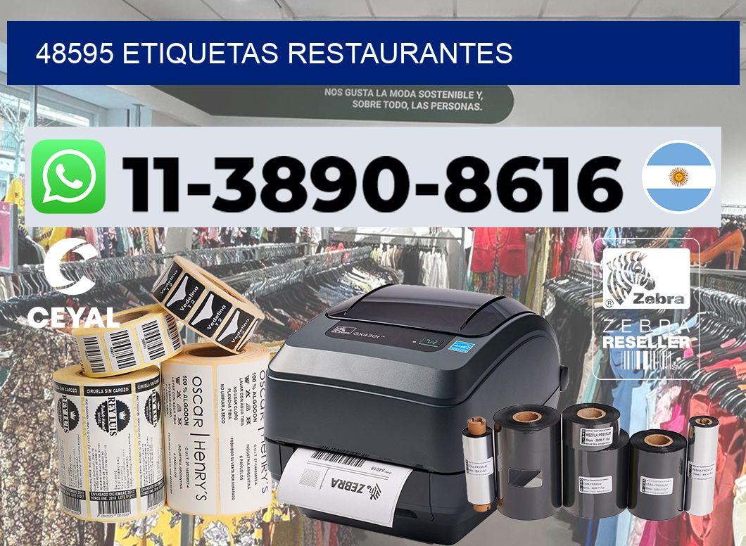 48595 etiquetas restaurantes