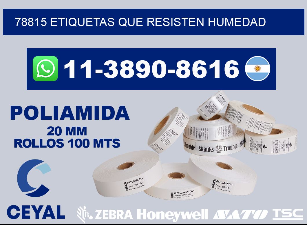 78815 etiquetas que resisten humedad