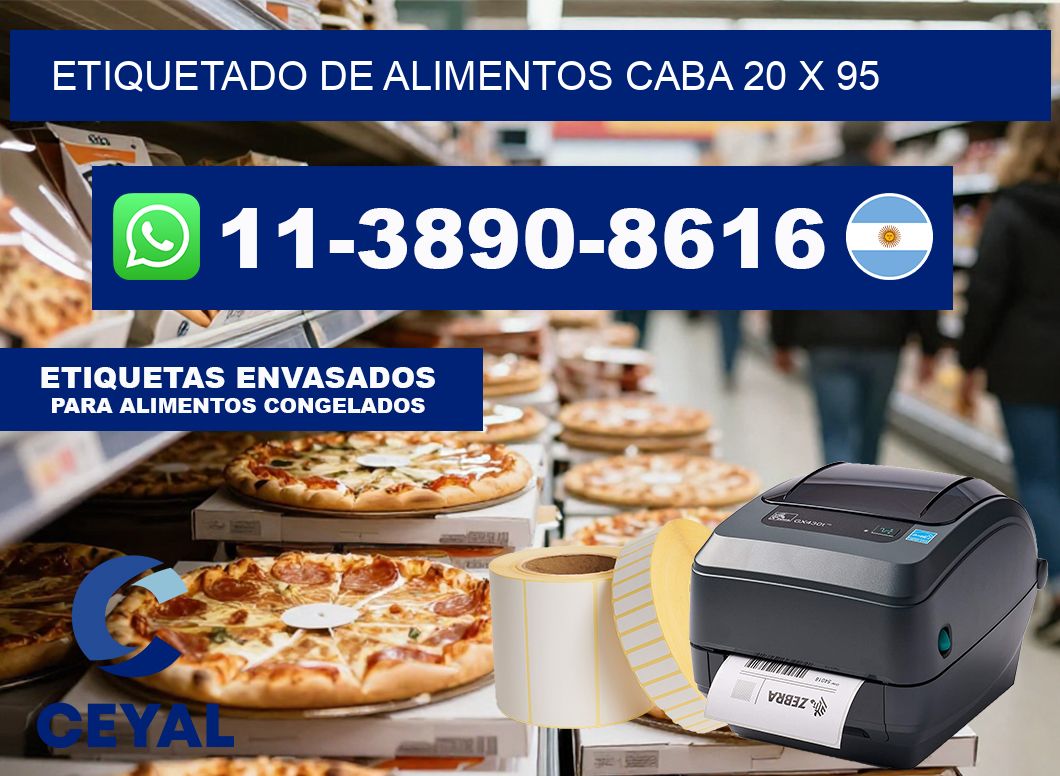 Etiquetado de alimentos caba 20 x 95