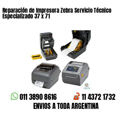 Reparación de Impresora Zebra Servicio Técnico Especializado 37 x 71