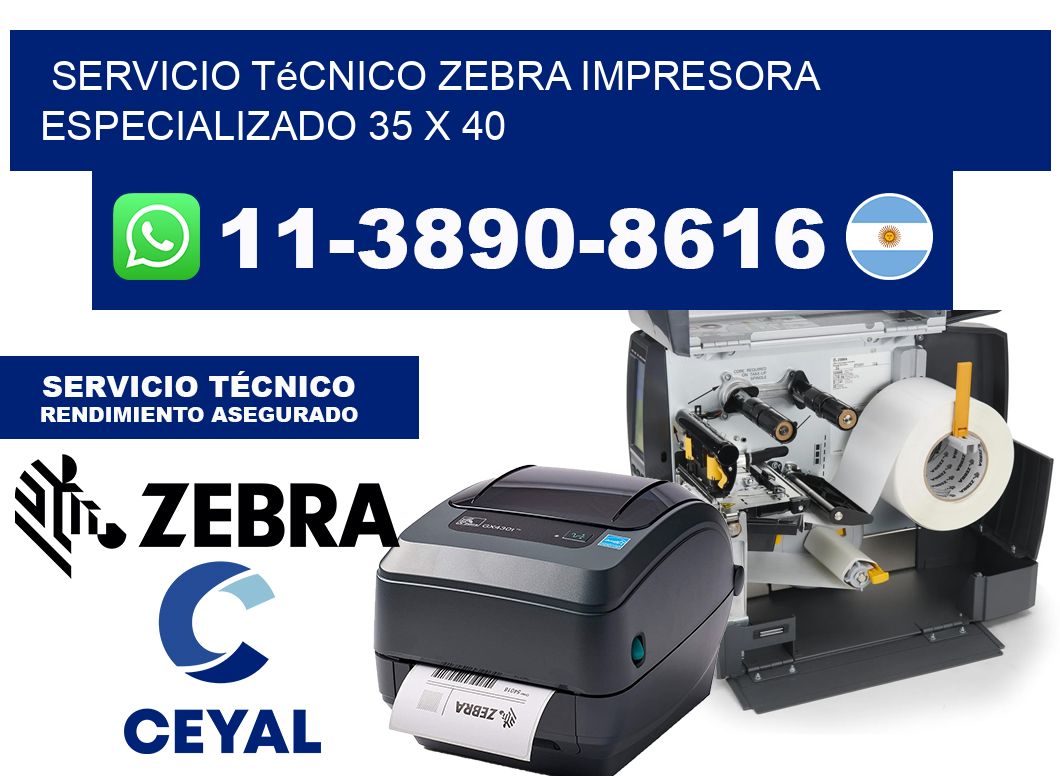 Servicio Técnico Zebra Impresora Especializado 35 x 40