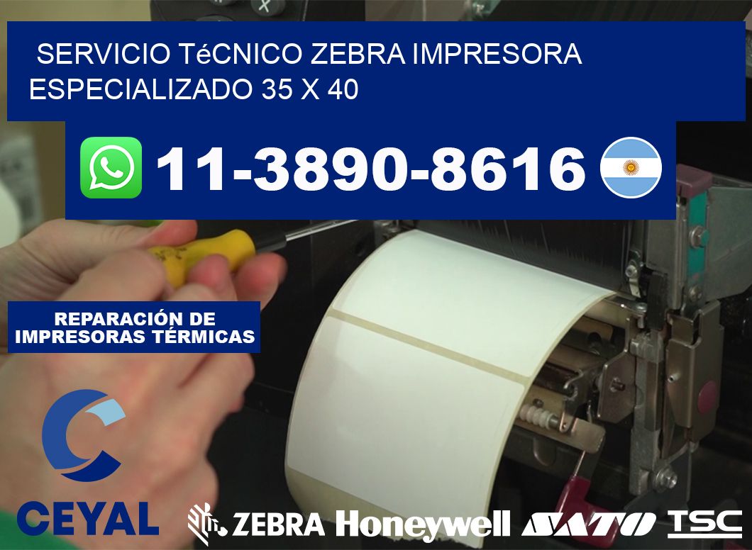 Servicio Técnico Zebra Impresora Especializado 35 x 40