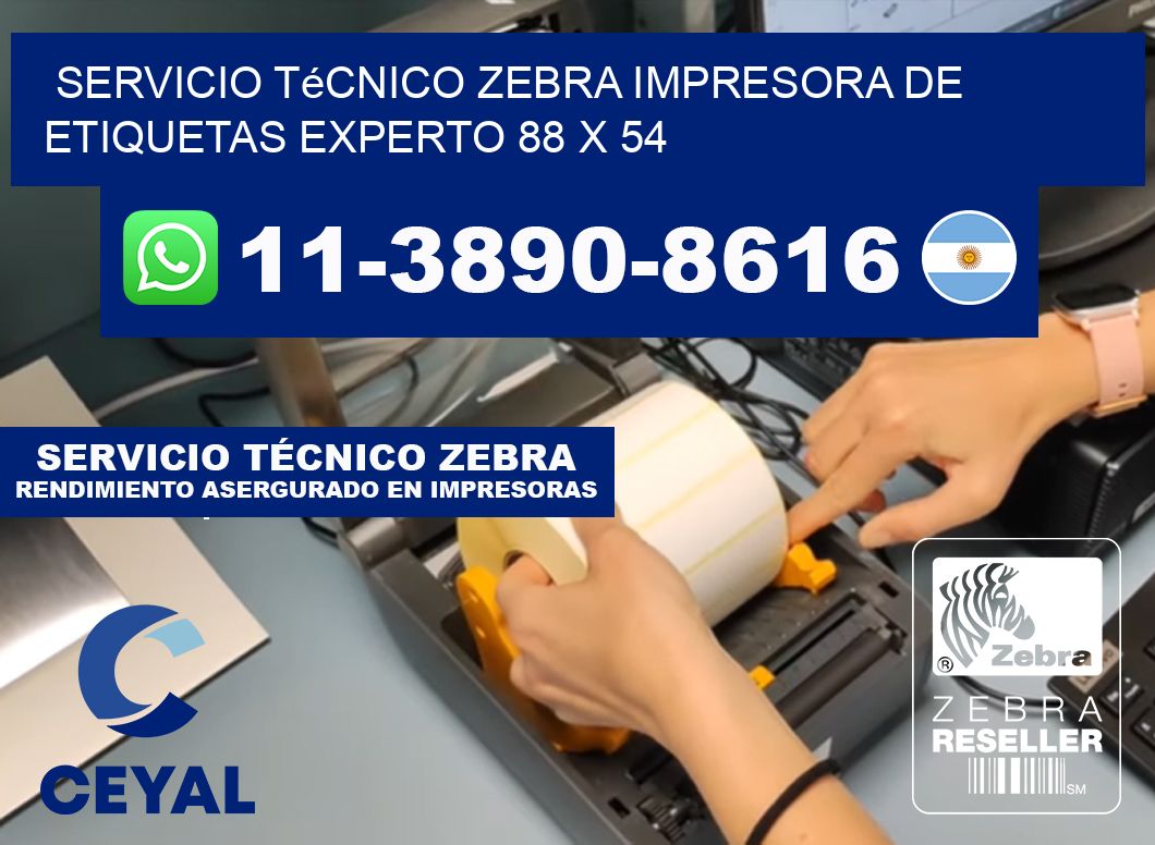 Servicio Técnico Zebra Impresora de Etiquetas Experto 88 x 54