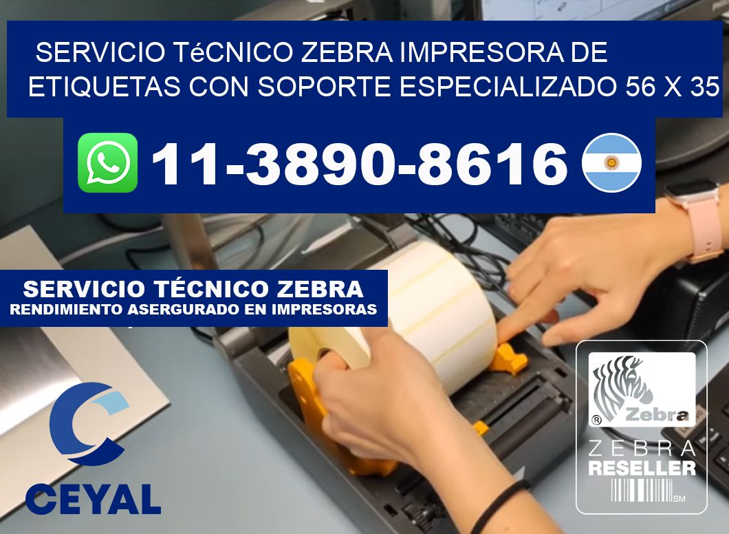 Servicio Técnico Zebra Impresora de Etiquetas con Soporte Especializado 56 x 35