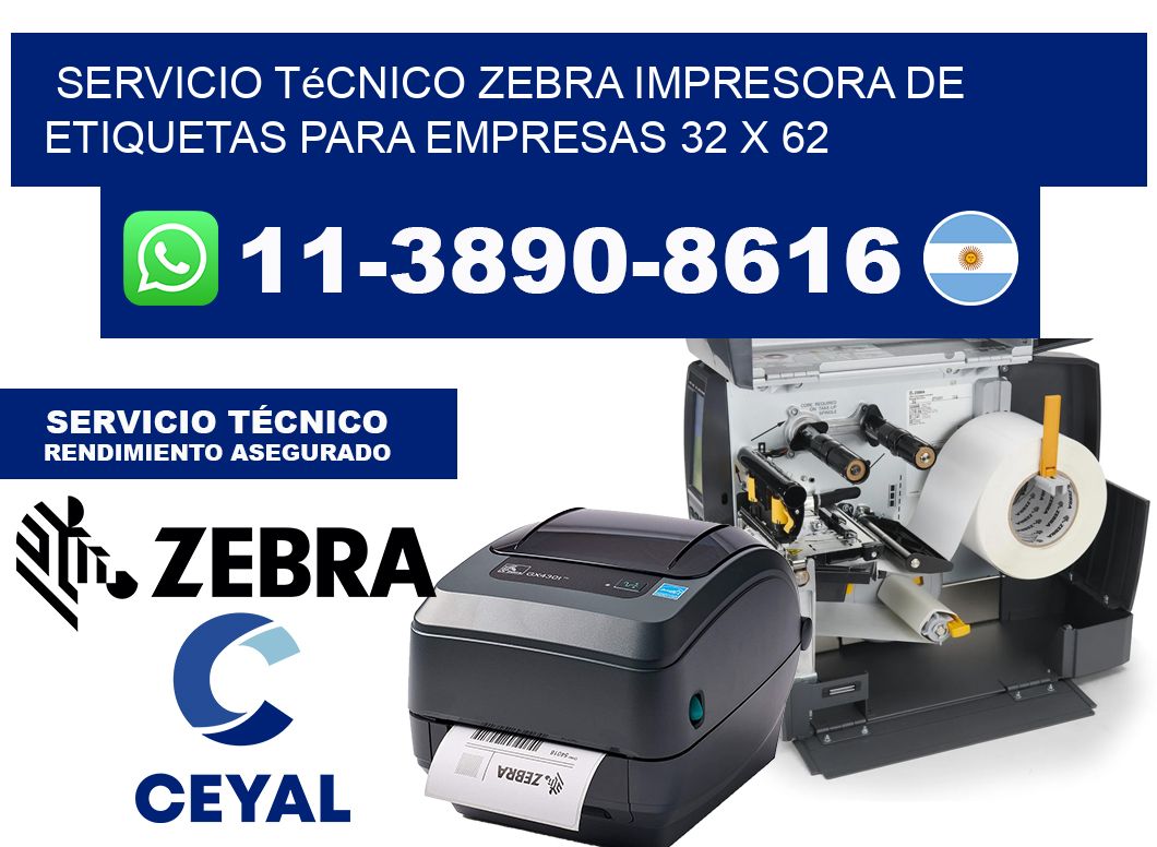 Servicio Técnico Zebra Impresora de Etiquetas para Empresas 32 x 62
