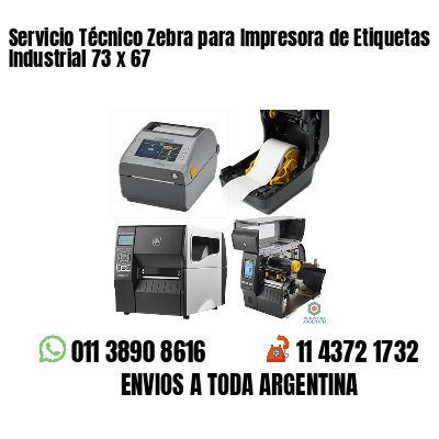 Servicio Técnico Zebra para Impresora de Etiquetas Industrial 73 x 67